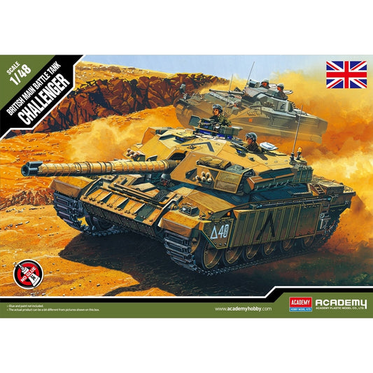 Academy 1:48 British Challenger I MBT Plastic Model 13007B
