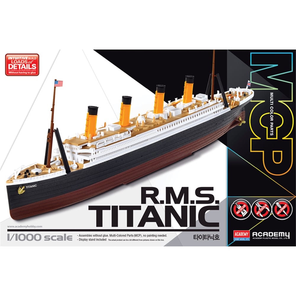 Academy 1:1000 R.M.S. Titanic Plastic Model 14217
