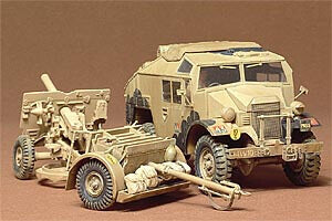 Tamiya 1/35 British 25Pdr Gun & Quad 35044