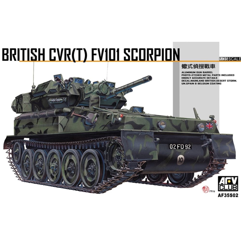 AFV Club 1:35 British CVR(T) FV101 Scorpion Plastic Model 35S02