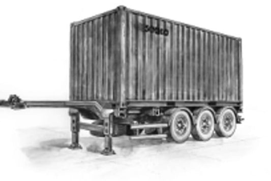 Italeri 20' Container Trailer 3887