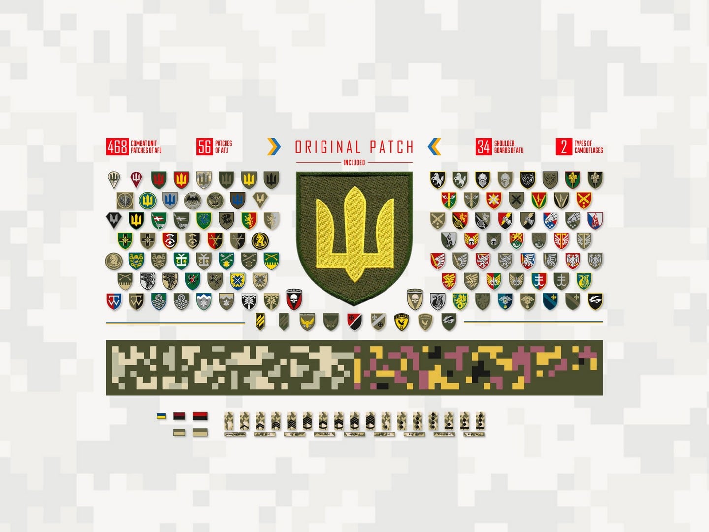 ICM Chevrons of Personnel & Camouflage of Military Vehic Ukrain Army ICM35748