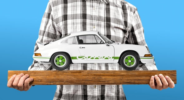 IXO Collections White Porsche 911 Carrera RS 2.7 1/8th Metal & Plastic IXC911FKW