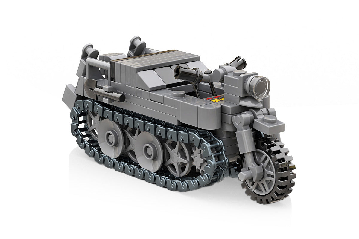 Build Army Kettenkrad Tracked Motorcycle B0002