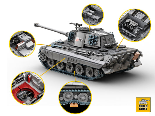 Build Army King Tiger (Tiger ll) Grey B0182