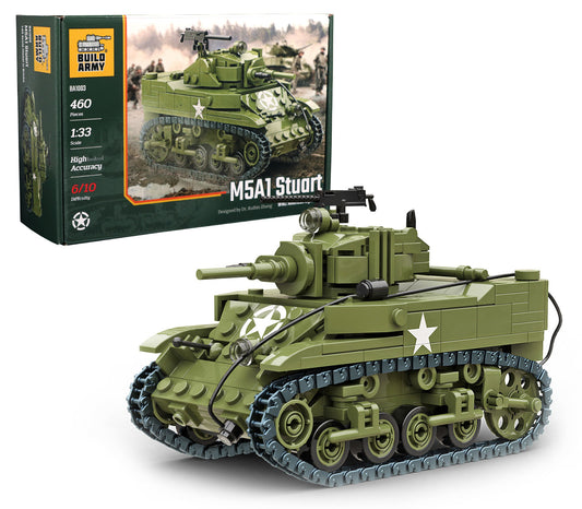 Build Army M5A1 Stuart Light Tank B1003