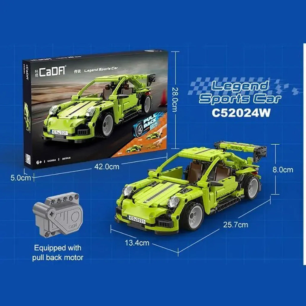 CaDA 1:18 Legend Pull-Back Sports Car - 387 pcs C52024W