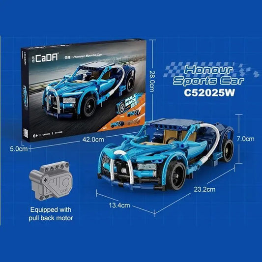 CaDA 1:18 Honour Pull-Back Sports Car - 377 pcs C52025W