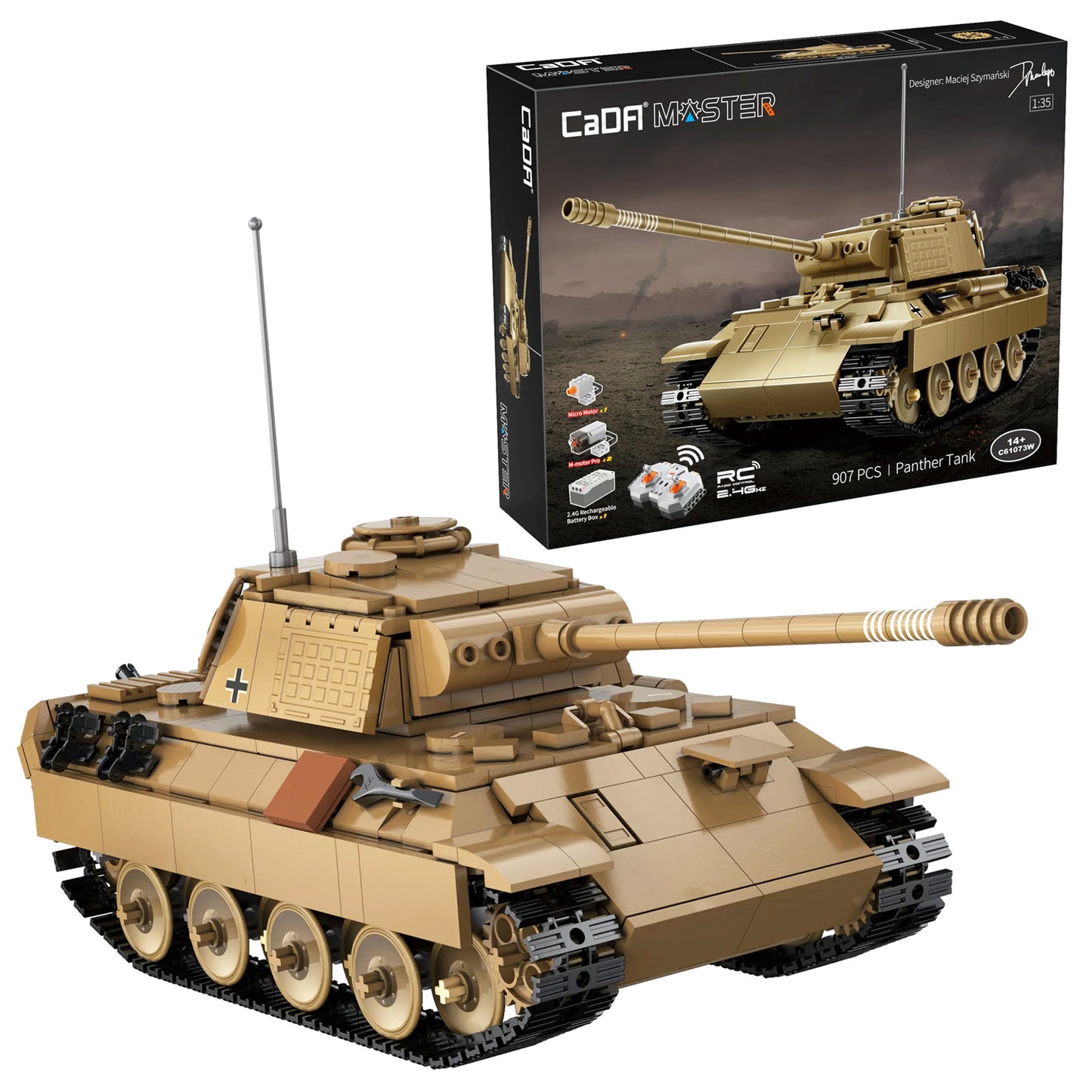 CaDA Panther Tank - 907 pcs C61073W