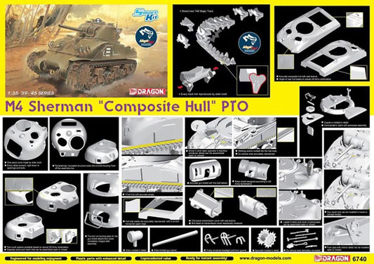 Dragon 1/35 M4 Sherman Composite Hull Pto D6740