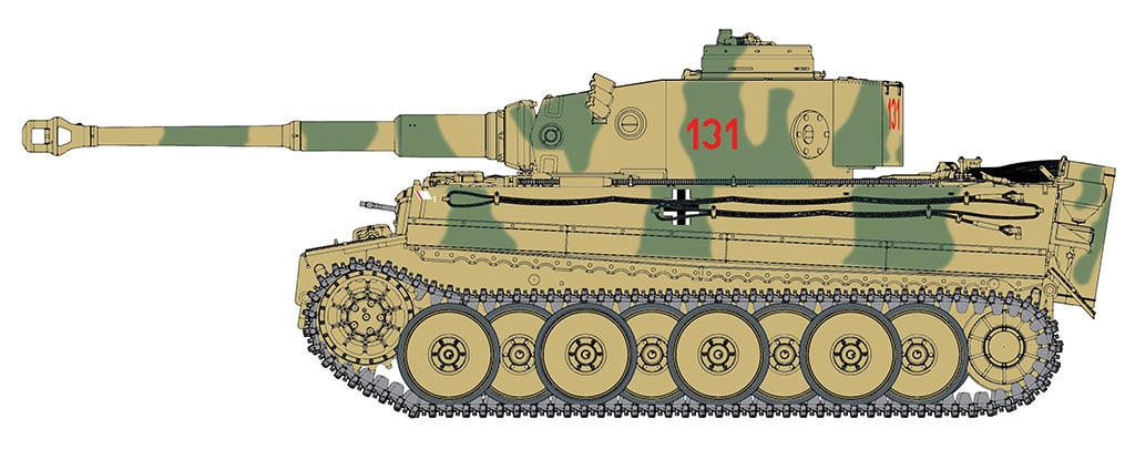 Dragon 1/35 Tiger 1 131 S.Pz Abt504Tunisia D6820