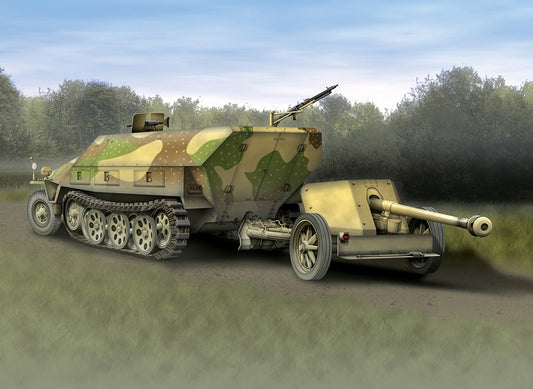 Dragon 1/72 Sd Kfz251/1Ausf D +7.5Cm D7369