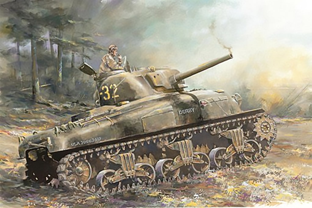 Dragon 1/72 M4A1 Sherman D7568