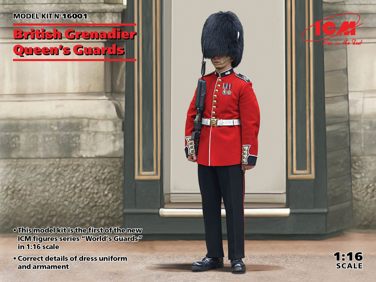 British Grenadier Queen’s Guards 1:16 Figure ICM16001