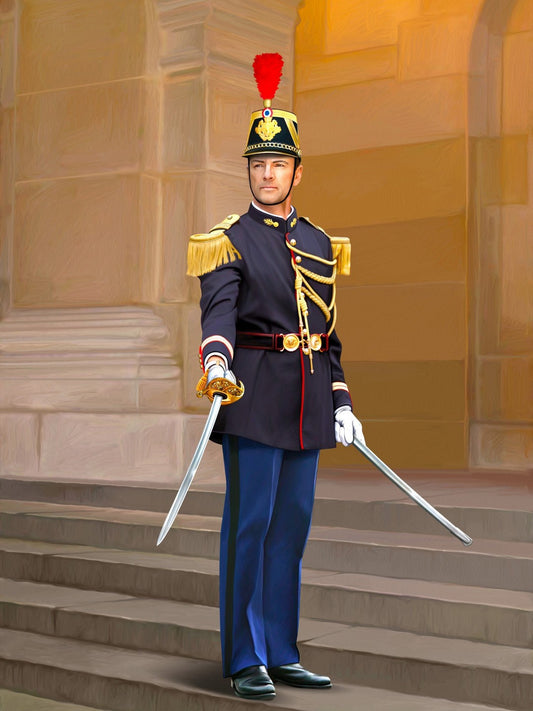French Republican Guard Officer 1:16 Figure ICM16004