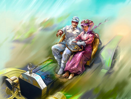 American Sport Car Drivers (1910s) 1 Male, 1 Female Figures ICM24014