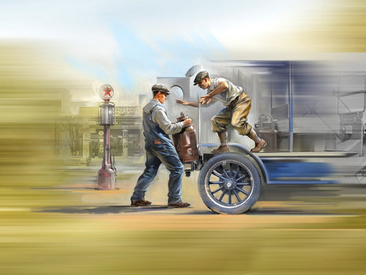 American Gasoline Loaders (1910s) 2 Figures ICM24018