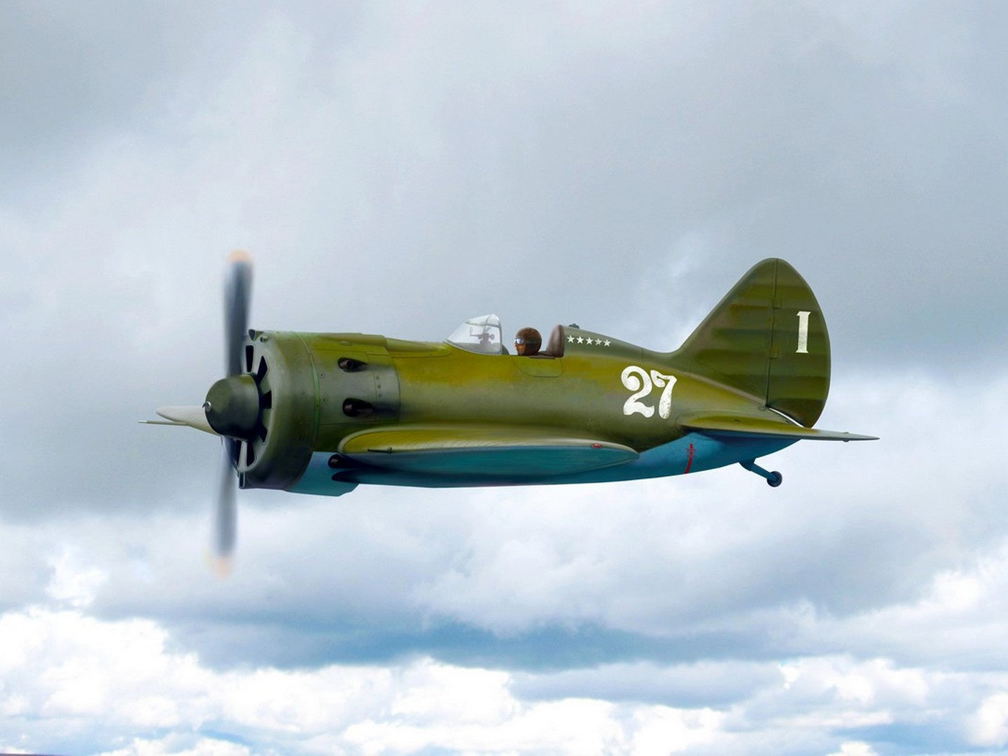 I-16 Type 24, WWII Soviet Fighter Plane ICM32001