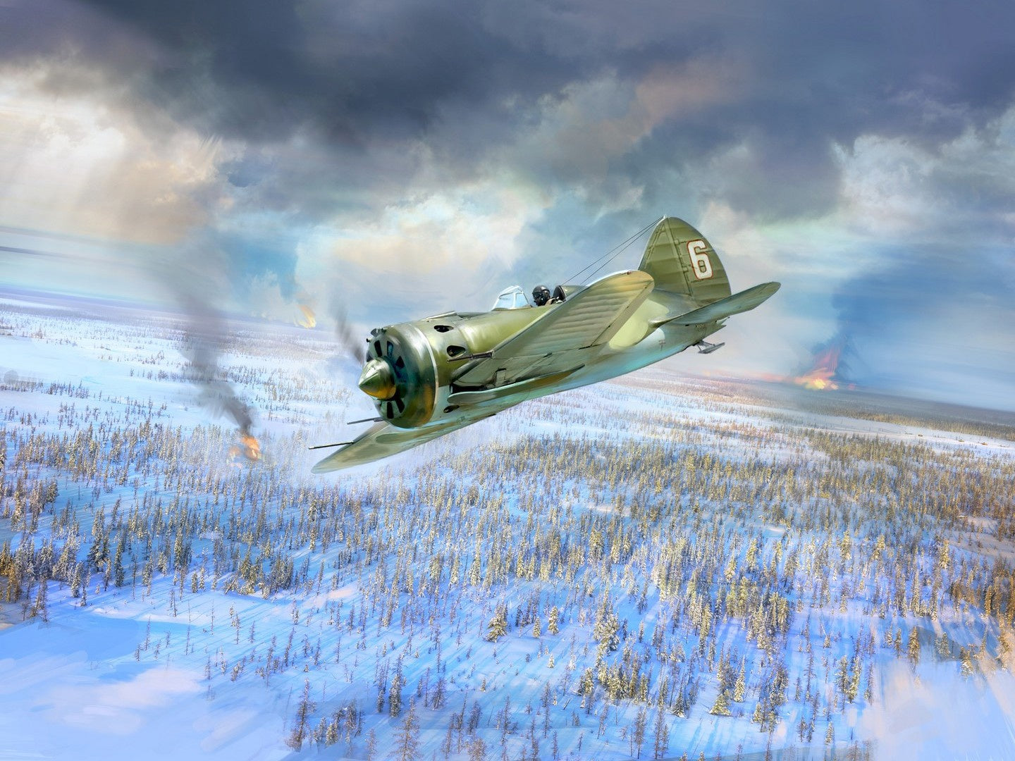 I-16 Type 17, WWII Soviet Fighter Plane ICM32005