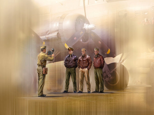 "Photo To Remember", USAAF Pilots (1944-1945) 4 Figures ICM32116