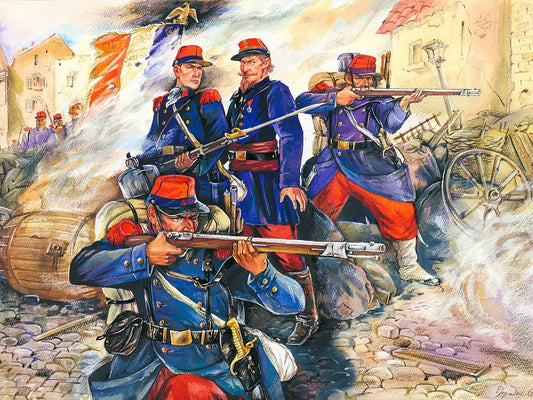 French Line Infantry (1870-1871) 4 Figures ICM35061