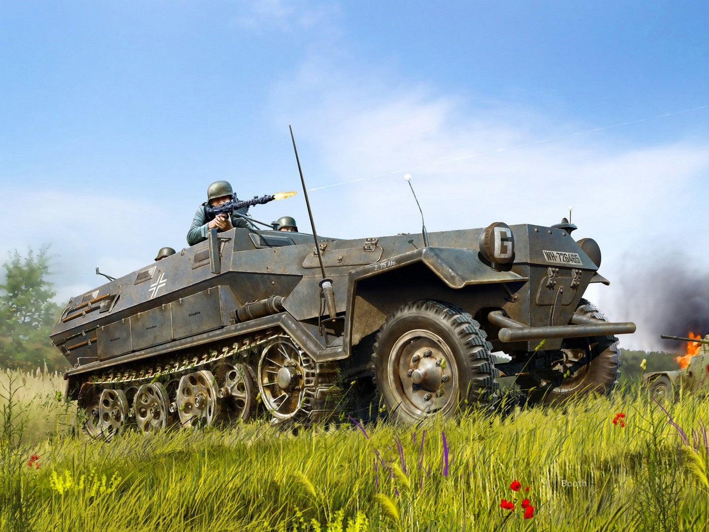 Sd.Kfz.251/1 Ausf.A, WWII German Armoured Personnel Carrier ICM35101