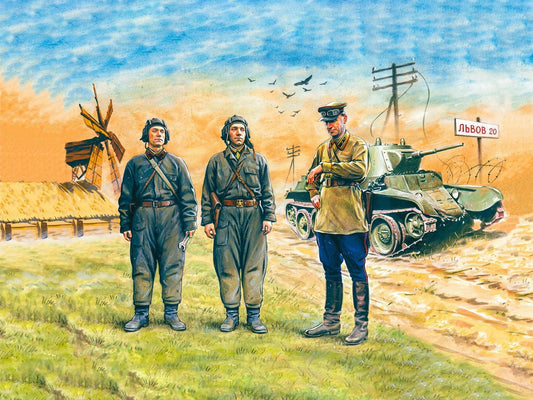 Soviet Tank Crew (1939-1942) 3 Figures ICM35181