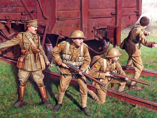 British Infantry (1917-1918) 4 Figures ICM35301