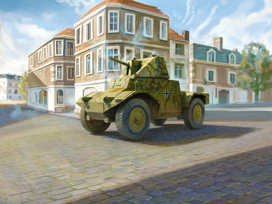Panzerspähwagen P 204 (f) with CDM Turret, WWII German Armoured Vehicle ICM35377