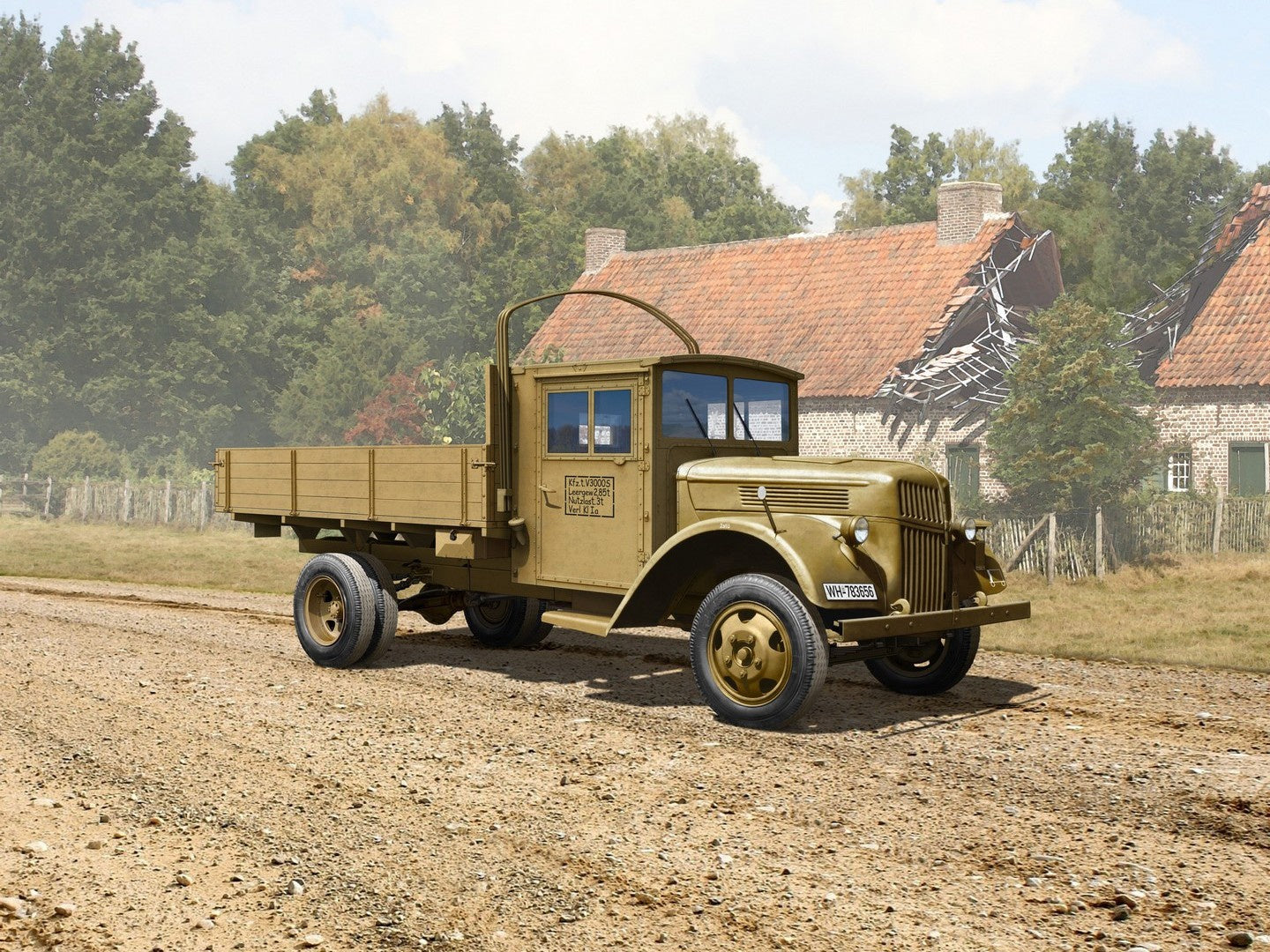 V3000S 'Einheitsfahrerhaus', WWII German Military Truck ICM35409