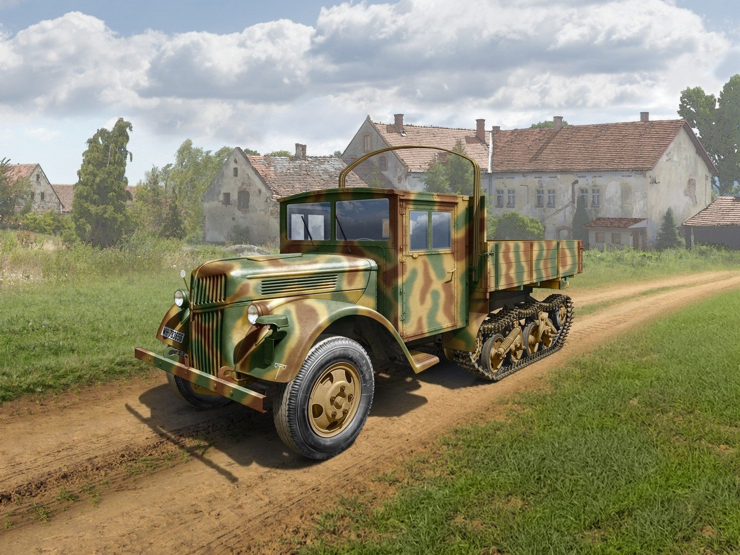 V3000S/SSM Maultier 'Einheitsfahrerhaus', WWII German Truck ICM35410