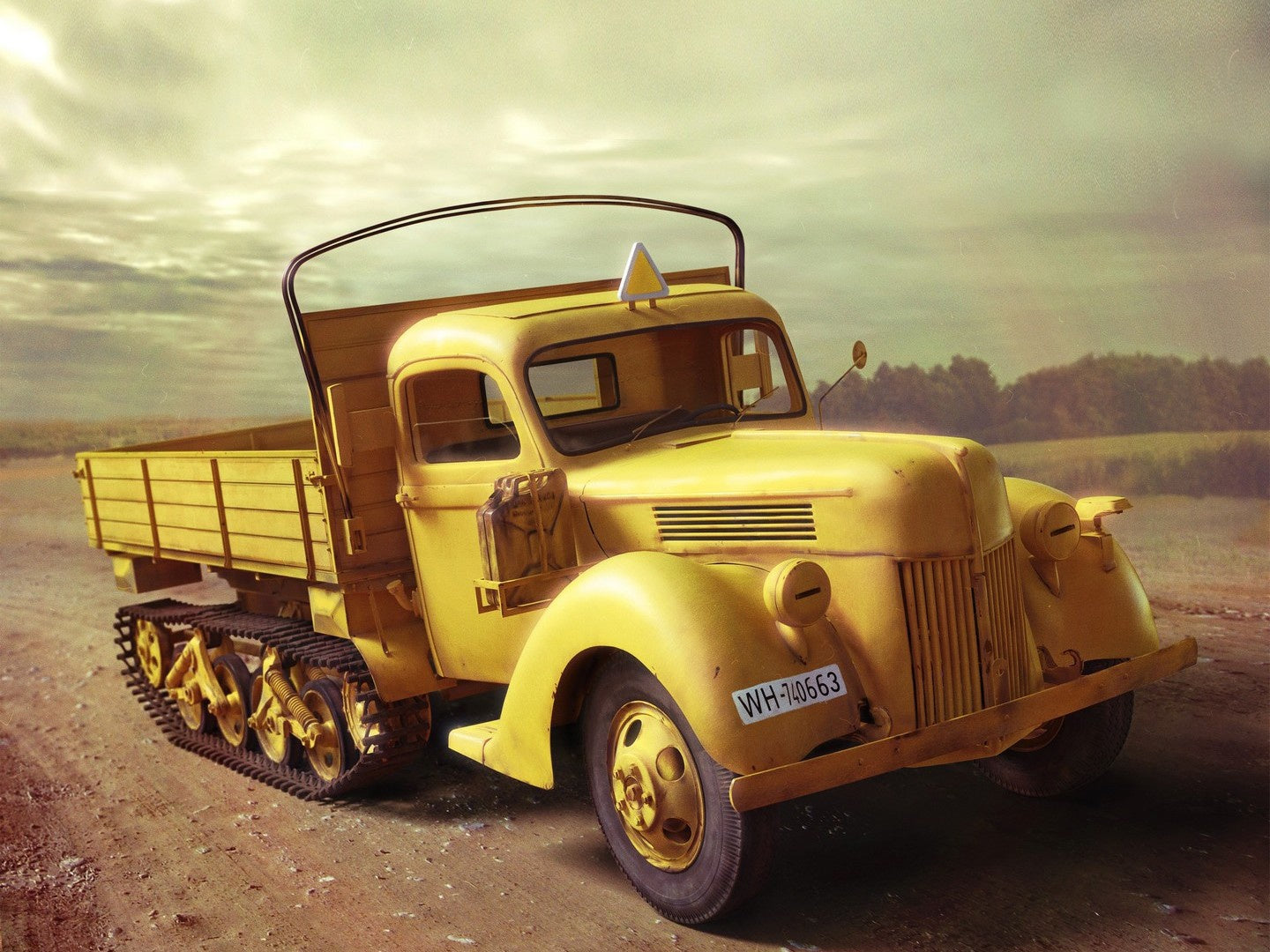 V3000S/SS M (Sd.Kfz.3b) Maultier, WWII German Semi-Tracked Truck ICM35412