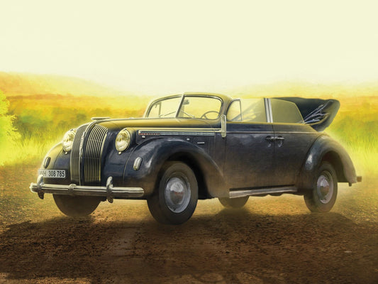 Admiral Cabriolet, WWII German Staff Car with 4 Figures ICM35471