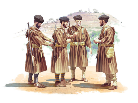 Moroccan Goumier Rifles (1943) 4 Figures ICM35565