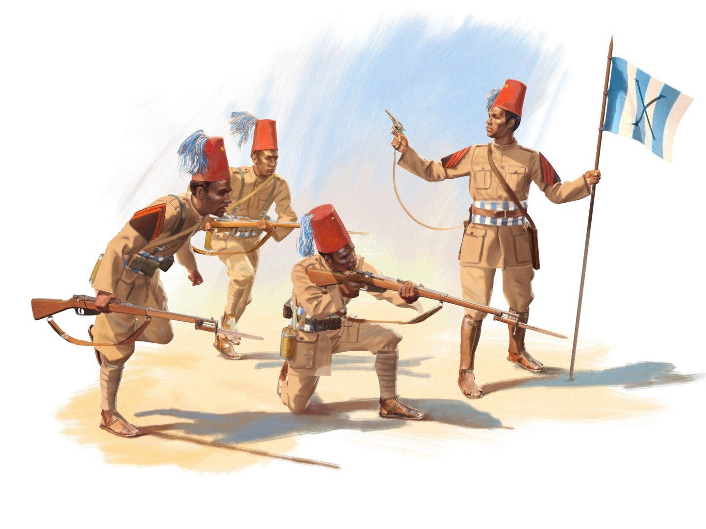 Eritrean Battalions of the Italian ?olonial Army (1939-1940) 4 Figures ICM35567