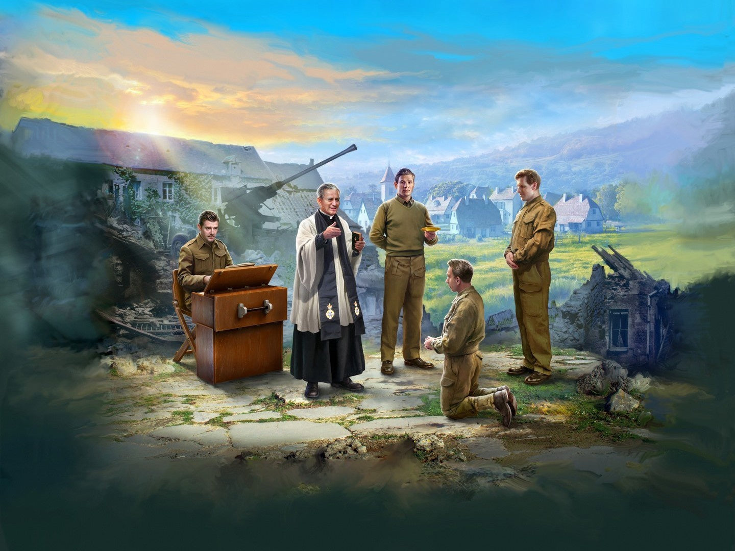 "You Are Important To God", Prayer Before Battle with 5 Figures ICM35616