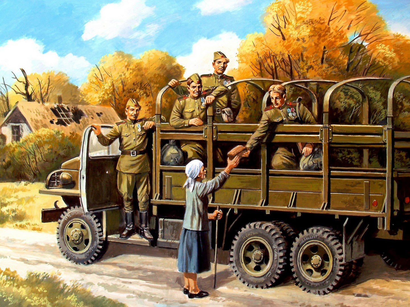 Soviet Motorised Infantry (1943-1945) 5 Figures ICM35635