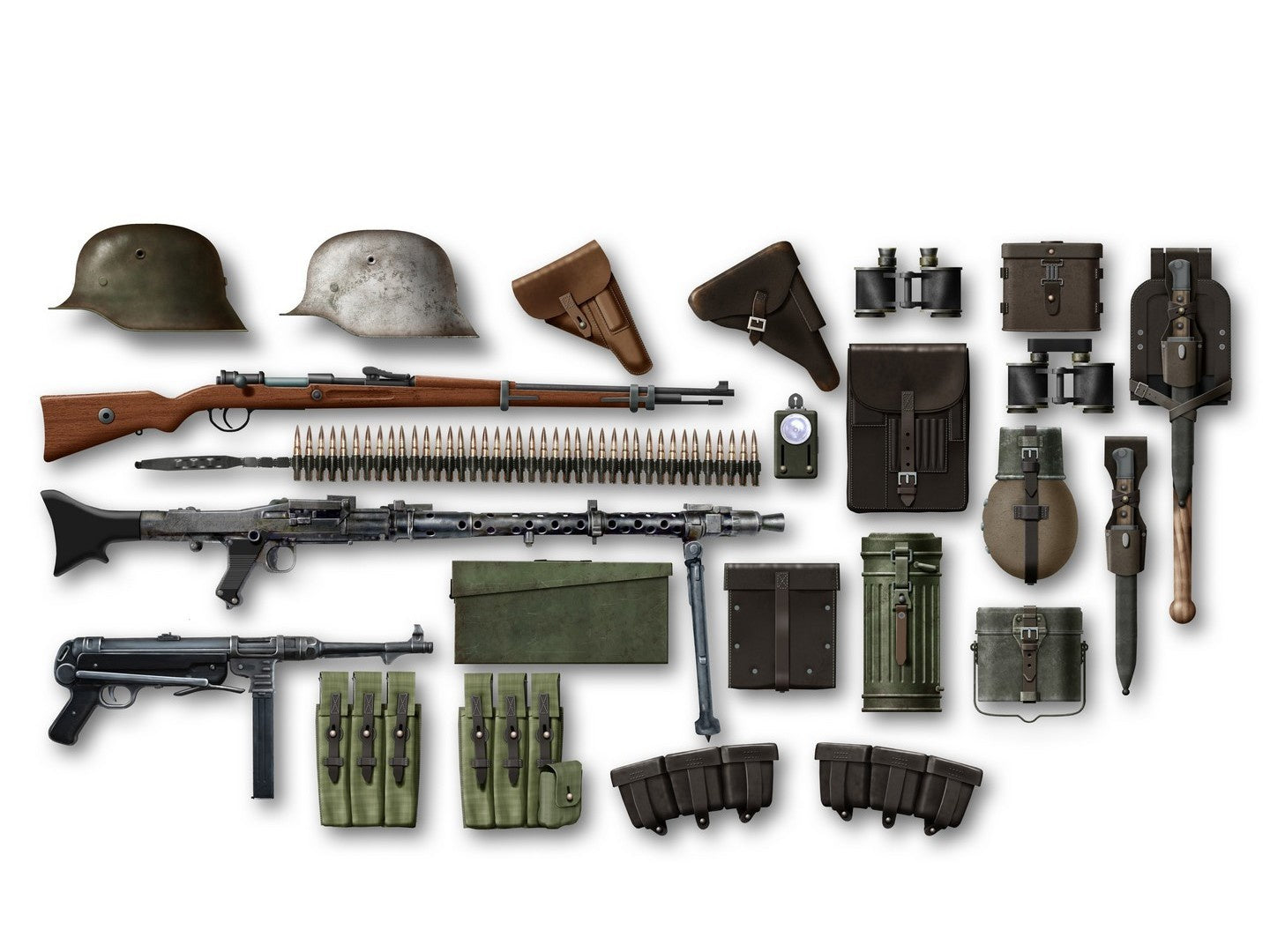 WWII German Infantry Weapons & Equipment   ICM35638