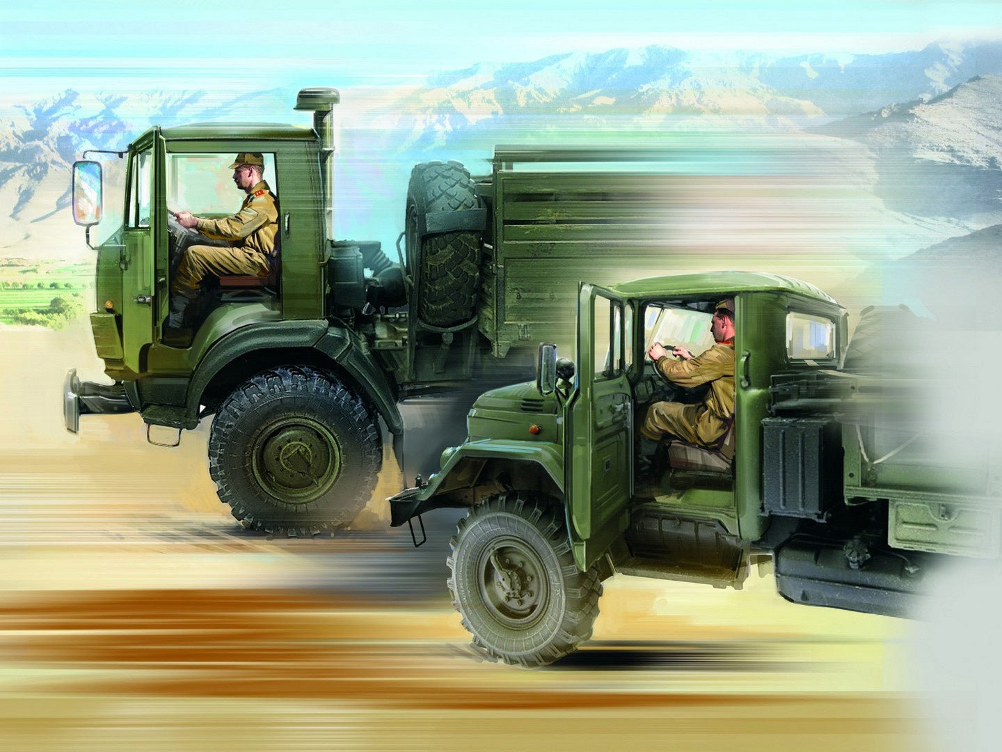 Soviet Drivers (1979-1991) with 2 Figures ICM35641