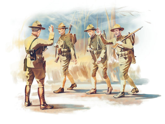 U.S. Infantry (1917) 4 Figures ICM35689
