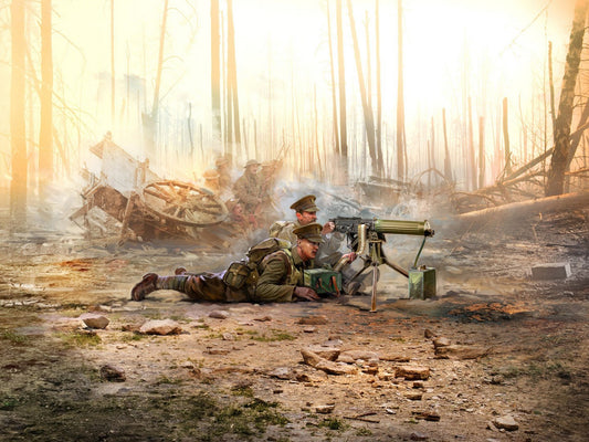 WWI British Vickers MG Crew (Vickers MG & 2 Figures) ICM35713