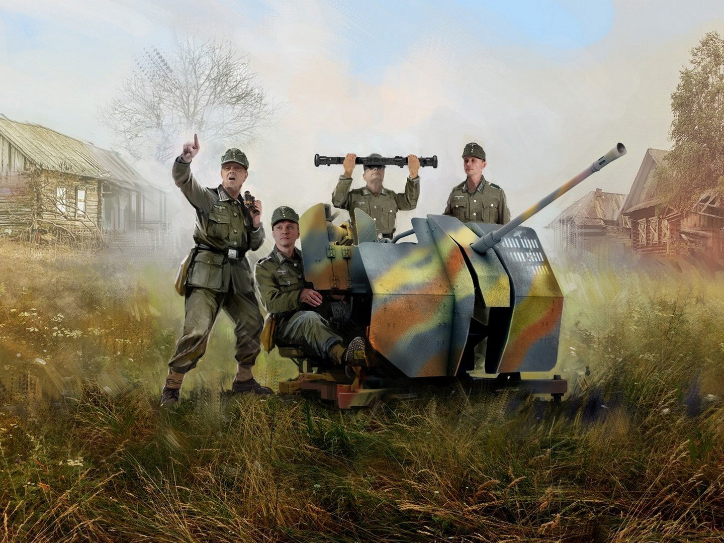 Flak 38 with 4 Crew Figures ICM35718