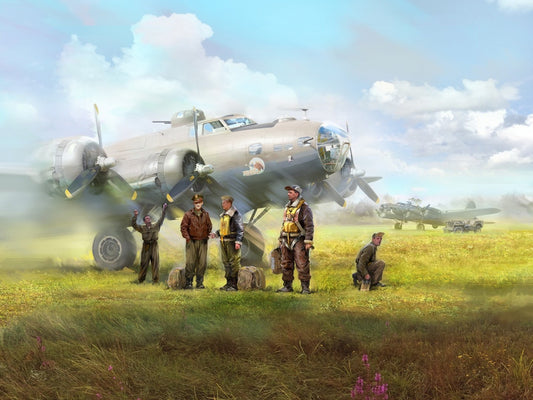 USAAF Bomber Pilots & Ground Personnel (1944-1945) 5 Figures ICM48088