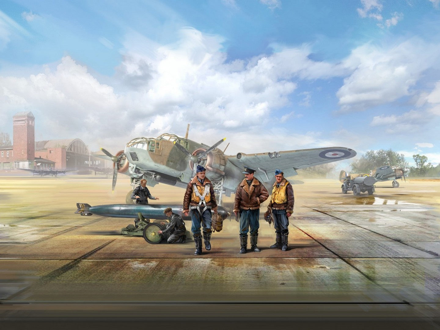 RAF Bomber & Torpedo Pilots (1939-1945) 5 Figures ICM48090