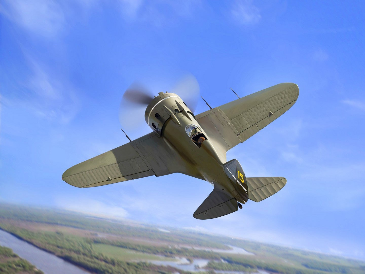 I-16 Type 28, WWII Soviet Fighter Plane ICM48098