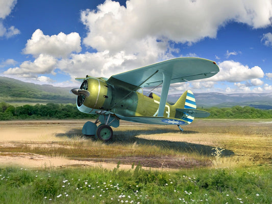 I-153, WWII China Guomindang AF Fighter Plane ICM48099