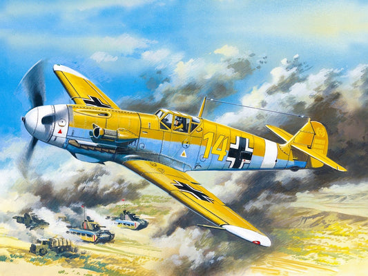 Messerschmitt Bf 109F-4Z/Trop, WWII German Fighter Plane ICM48105