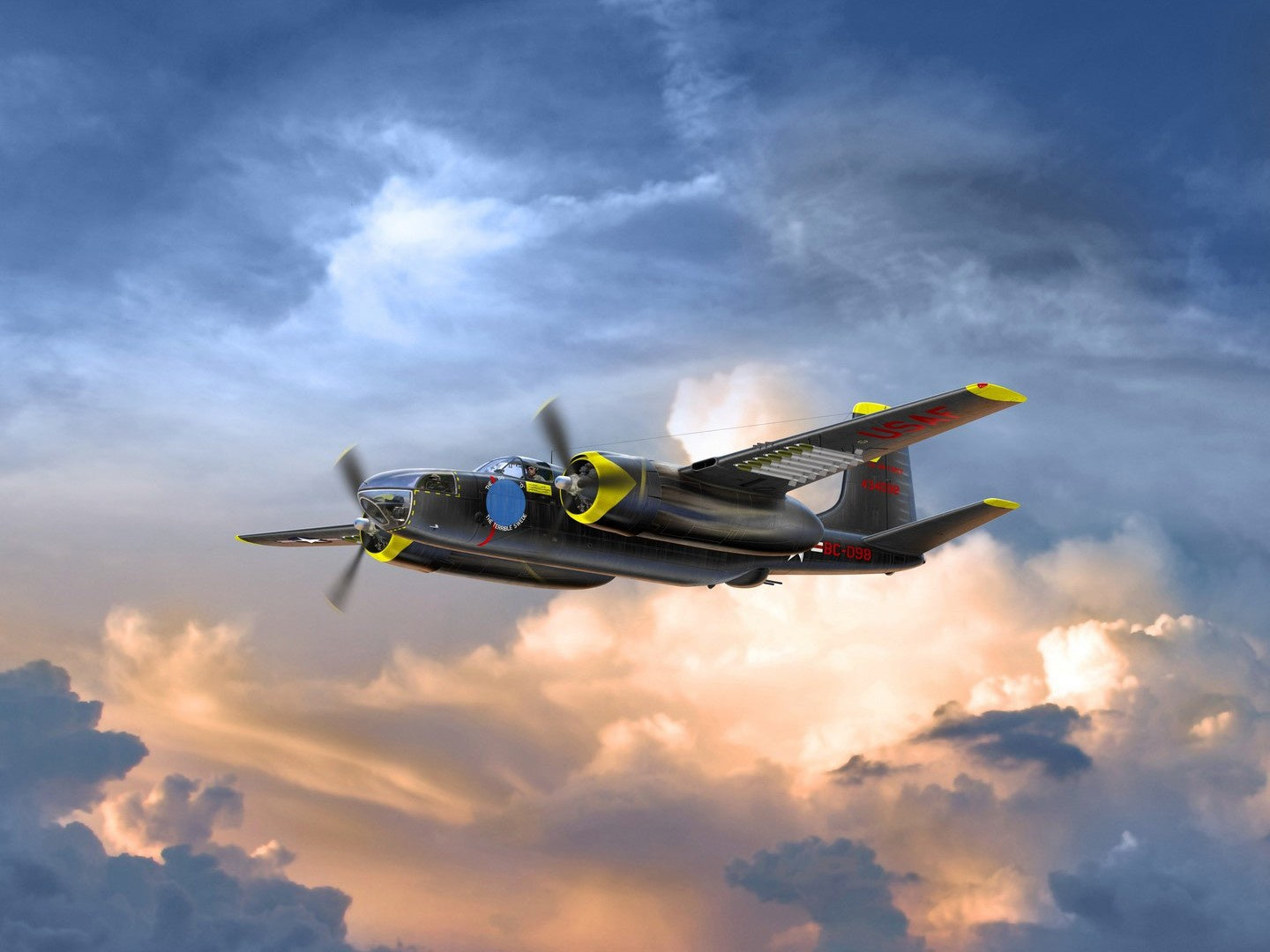 B-26?-50 Invader, Korean War American Bomber ICM48284