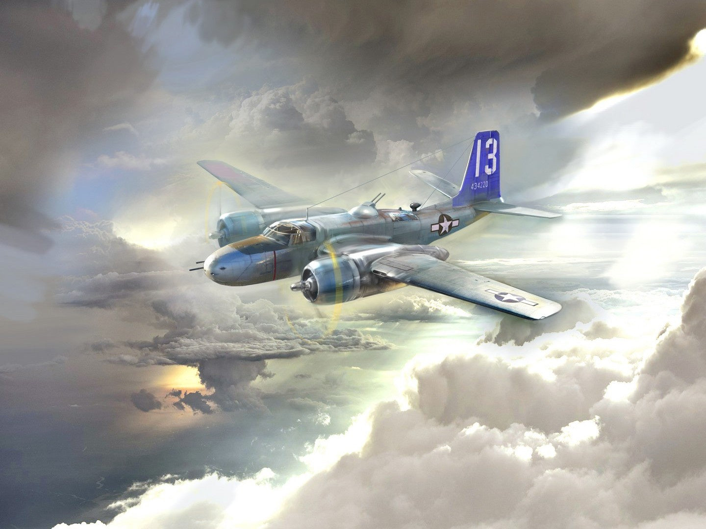 A-26? Invader Pacific War Theater, WWII American Bomber ICM48285