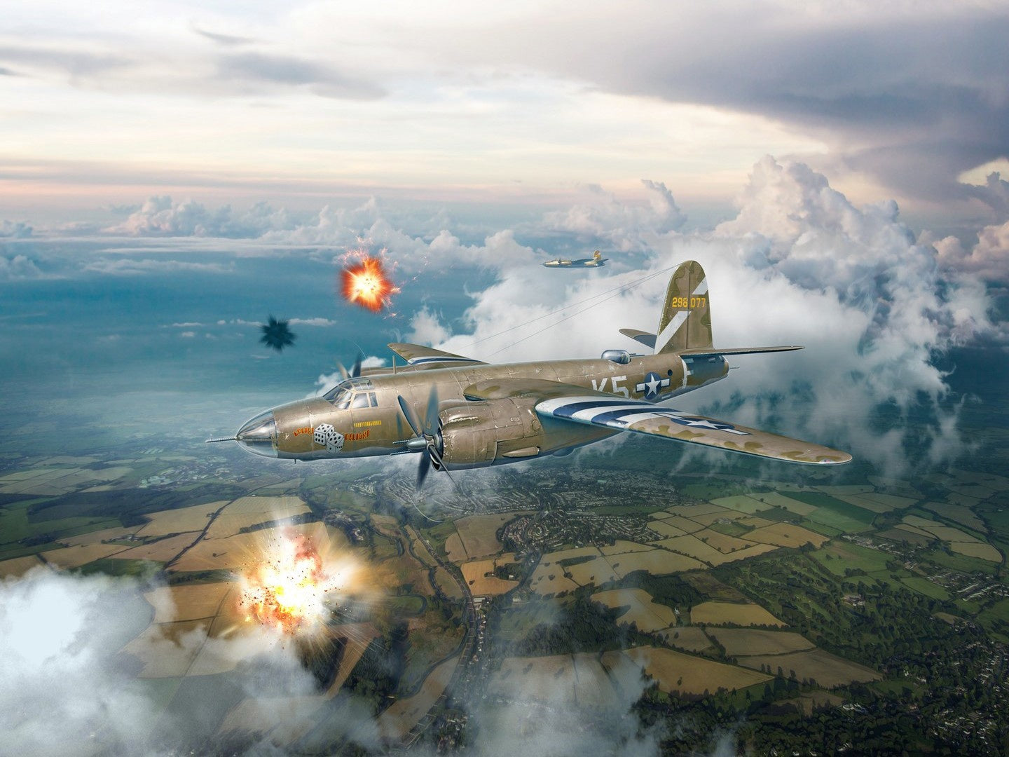 B-26B Marauder, WWII American Bomber ICM48320